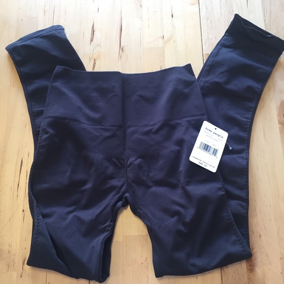 NWT Free People - High Waist Black Leggings - Picture 3 of 5